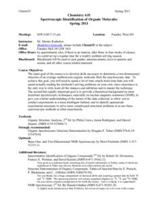 Microsoft Word - Chem635Spring11 Syllabus.doc