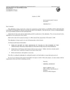 STATE OF CALIFORNIA-BUSINESS, TRANSPORTATION AND HOUSING AGENCY	  GRAY DAVIS, Governor DEPARTMENT OF TRANSPORTATION ESC/OE MS #43