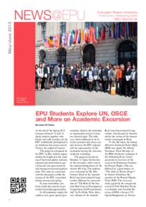 May/June[removed]NEWS@EPU European Peace University Private University · Stadtschlaining, Austria