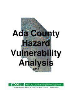 Ada County Hazard Vulnerability