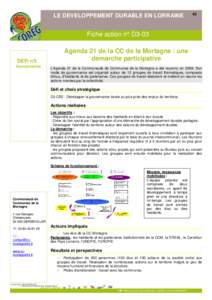 D3-03 Agenda 21 de la CC de la Mortagne - une démarche participative