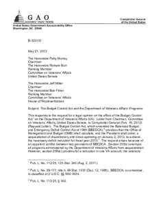 United States Government Accountability Office Washington, DC[removed]Comptroller General of the United States