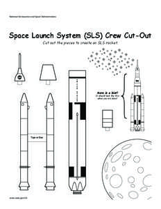 National Aeronautics and Space Administration  Space Launch System (SLS) Crew Cut-Out Cut out the pieces to create an SLS rocket.  Here is a hint!