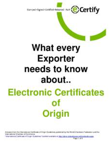 What every Exporter needs to know logo