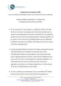 35e Conférence internationale des commissaires à la protection des données et à la vie privée