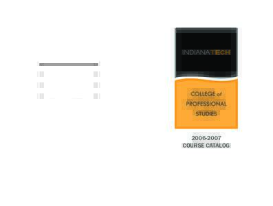 COLLEGE OF PROFESSIONAL STUDIES  COLLEGE OF PROFESSIONAL STUDIES[removed]COURSE CATALOG