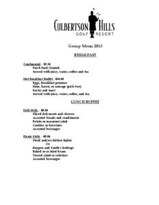 CULBERTSON HILLS GOLF RESORT