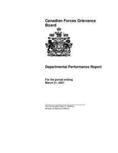 Military of Canada / Department of National Defence / CFGB-FM / Grievance / Oral literature / Vocal music / Literature