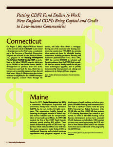 Community Development Financial Institutions Fund / Economy of the United States / Politics / Financial services / Affordable housing / Federal Home Loan Banks / Community Reinvestment Act / Opportunity finance / Chicago Community Loan Fund / Community development / Ethical banking / Community development financial institution