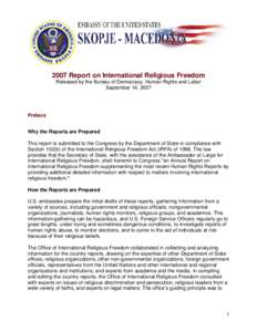 Secularism / International Religious Freedom Act / Status of religious freedom by country / Freedom of religion / Freedom of religion in Burundi / Religion in Bosnia and Herzegovina / Religious discrimination / Religious persecution / Religion