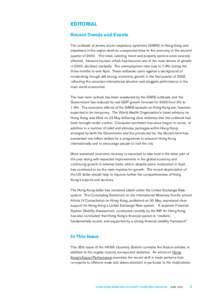 EDITORIAL Recent Trends and Events The outbreak of severe acute respiratory syndrome (SARS) in Hong Kong and elsewhere in the region dealt an unexpected blow to the economy in the second quarter of[removed]The retail, cate