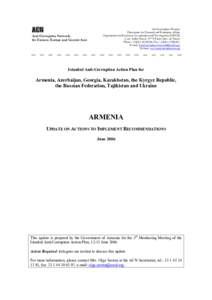 ACN Anti-Corruption Network for Eastern Europe and Central Asia Anti-Corruption Division Directorate for Financial and Enterprise Affairs