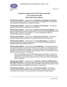 International Accreditation Forum, Inc.  IAF-AM[removed]Rev2  Page 1 of 6