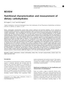 European Journal of Clinical Nutrition[removed]Suppl 1), S19–S39  & 2007 Nature Publishing Group All rights reserved[removed] $30.00 www.nature.com/ejcn  REVIEW
