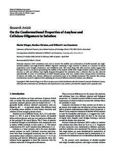 Hindawi Publishing Corporation International Journal of Carbohydrate Chemistry Volume 2009, Article ID[removed], 8 pages doi:[removed][removed]Research Article