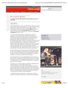 Clarín.com > Espectáculos > Por los caminos del piano  http://www.clarin.com/diarioespectaculos/chtm Sábado | Escríbanos