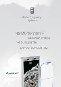 Radio-Frequency Systems NG MONO SYSTEM HF MONO SYSTEM NG DUAL SYSTEM