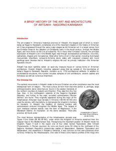 OFFICE OF THE NAGORNO KARABAKH REPUBLIC IN THE USA  A BRIEF HISTORY OF THE ART AND ARCHITECTURE