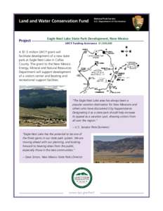 Land and Water Conservation Fund  Project National Park Service U.S. Department of the Interior