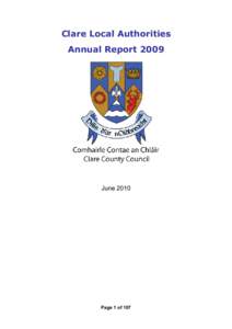 Clare County Council Annual Report 2009