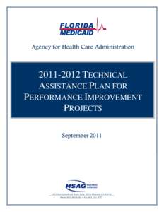 Agency for Health Care Administration[removed]TECHNICAL ASSISTANCE PLAN FOR PERFORMANCE IMPROVEMENT PROJECTS
