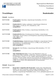 Regierungsbezirk Mittelfranken Weißenburg-Gunzenhausen Treuchtlingen