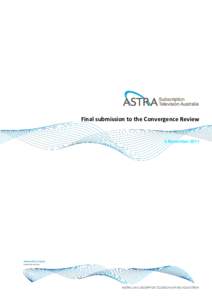 ASTRA Final Convergence Review Submission 4Nov2011