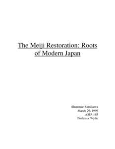 Edo period / Empire of Japan / Samurai / Tokugawa shogunate / Emperor Meiji / Government of Meiji Japan / Meiji Constitution / Bakumatsu / Shogun / Japan / Meiji Restoration / Meiji period
