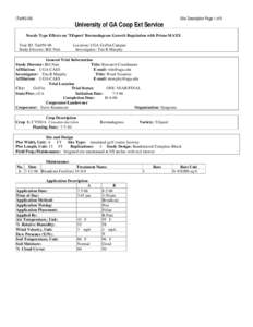 (Turf50-06)  Site Description Page 1 of 5 University of GA Coop Ext Service