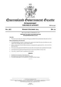 [495]  Queensland Government Gazette Extraordinary Vol. 367]