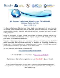 Health Initiative of the Americas / Bird migration / Structure / Sociology / Health / Advocacy groups / Migration and Health Research Center / Global health