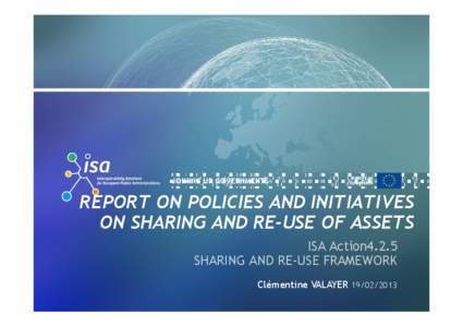 Presentation_Policies on Sharing and Reuse of Assets