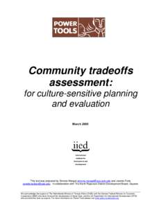 Microsoft Word - Community Tradeoffs Assessment.doc