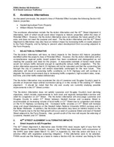 FINAL Section 4(f) Evaluation K-10 South Lawrence Trafficway E.  4f-38