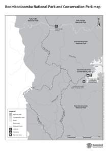 Koombooloomba National Park and Conservation Park map
