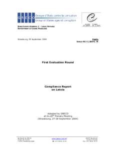 DIRECTORATE GENERAL I – LEGAL AFFAIRS DEPARTMENT OF CRIME PROBLEMS Strasbourg, 30 September[removed]Public