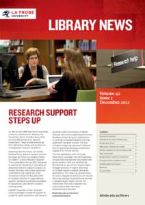 library news  Volume 42 Issue 2 December 2012