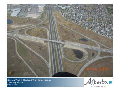 Stoney Trail / Macleod Trail Interchange Looking North October 2013 
