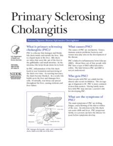 Primary sclerosing cholangitis / Endoscopic retrograde cholangiopancreatography / Cholangiocarcinoma / Ascending cholangitis / Cirrhosis / Digestive disease / Liver / Jaundice / Ulcerative colitis / Medicine / Hepatology / Health