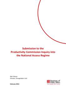 Submission 23 - Institute of Public Affairs - National Access Regime public inquiry