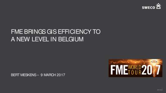 FME brings GIS efficiency to a new level in Belgium