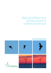 Bats and offshore wind turbines studied in southern Scandinavia ISBN[removed]