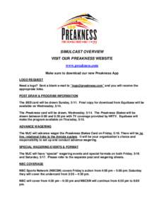 PREAKNESS SIMULCAST HIGHLIGHTS