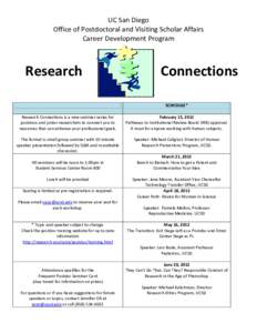 UC San Diego Office of Postdoctoral and Visiting Scholar Affairs Career Development Program Research