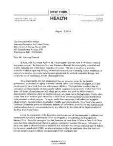 NEW YORK state Howard A. Zucker, M.D., J.D. Acting Commissioner of Health  department of