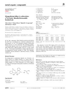 Diaquabis(pyridine-2-carboxylato-[kappa]2N,O)zinc dimethylformamide hemisolvate