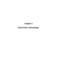 Expedited Site Assessment Tools For Underground Storage Tank Sites - A Guide For Regulators, Chapter V - Direct Push Technologies