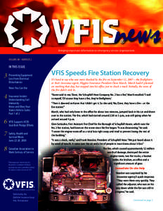 Bringing important information to emergency service organizations VOLUME 08 • NUMBER 2 IN THIS ISSUE Equipment 3 Preventing