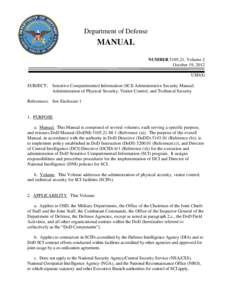 DoD Manual[removed], Volume 2, October 19, 2012