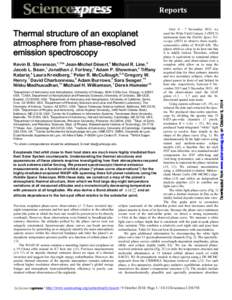 Reports Over[removed]November 2013, we used the Wide Field Camera 3 (WFC3) instrument from the Hubble Space Telescope (HST) to observe three nearlyconsecutive orbits of WASP-43b. The planet orbits so close to its host star